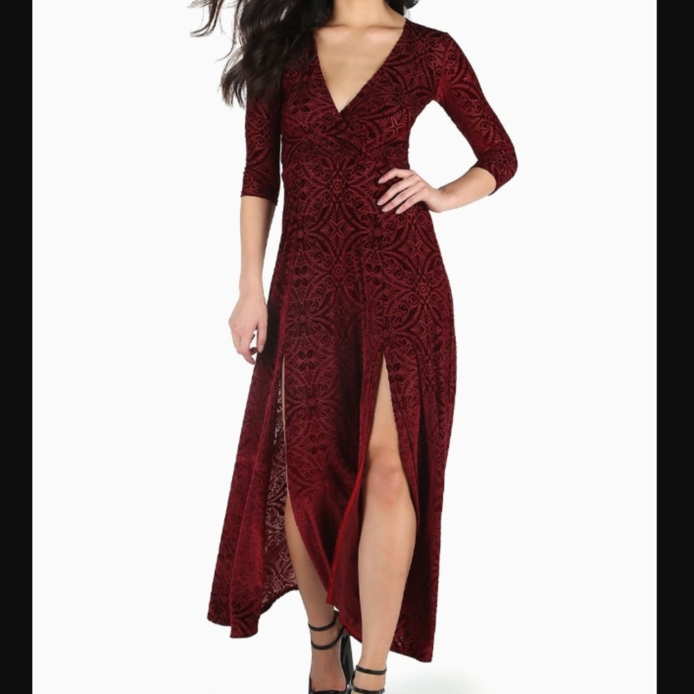 ISO!! BLACKMILK BURNED VELVET SHEER ROMANCE DRESS